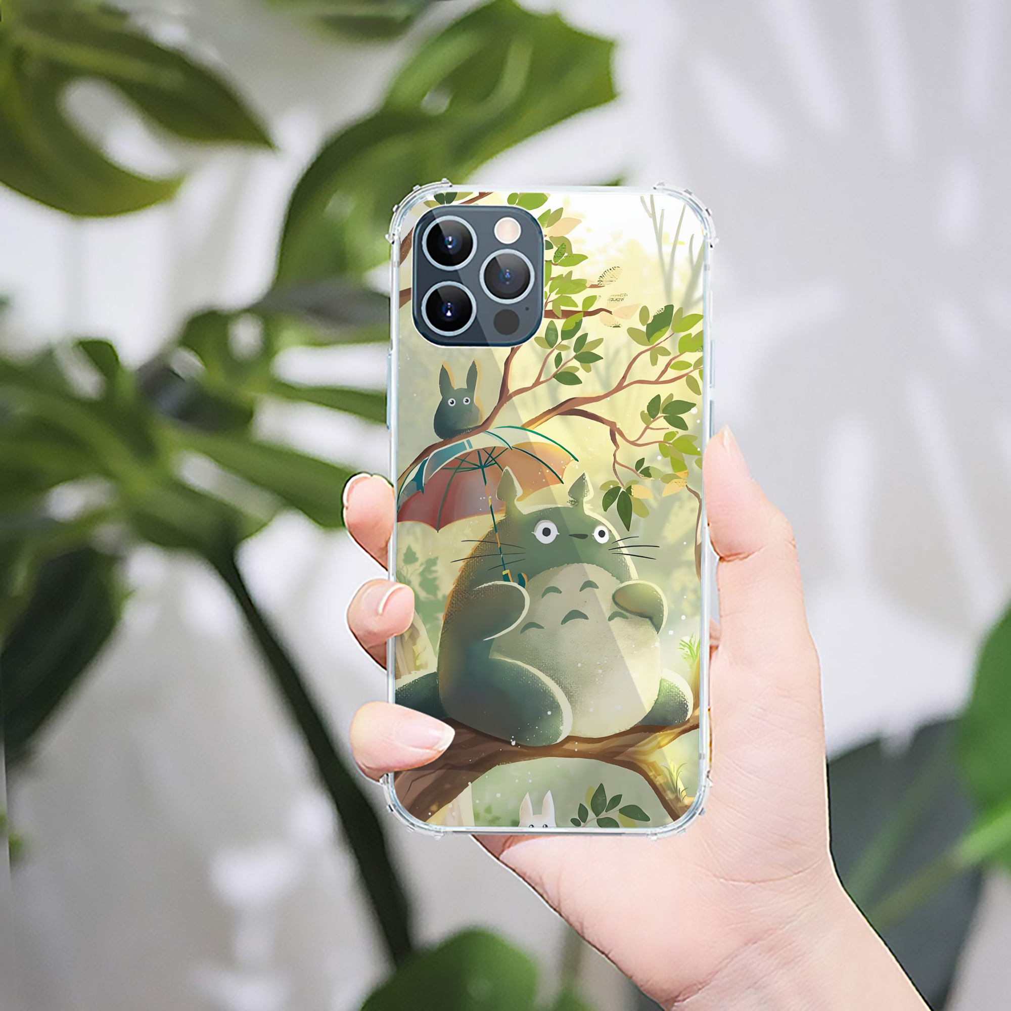 （画像用） となりのトトロ 草壁メイ 草壁サツキ My Neighbor Totoro Satsuki Kusakabe Mei Kusakabe 【iPhone 12シリーズ対応】透明スマホケース（クリアソフトケース）